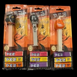 Vintage 2006 Pez Halloween Dispensers Glow in the Dark SEALED Lot of 3